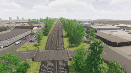 Visualisierung BÜ Eichenheege (Bestand)